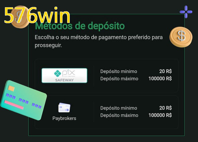 O cassino 576winbet oferece uma grande variedade de métodos de pagamento